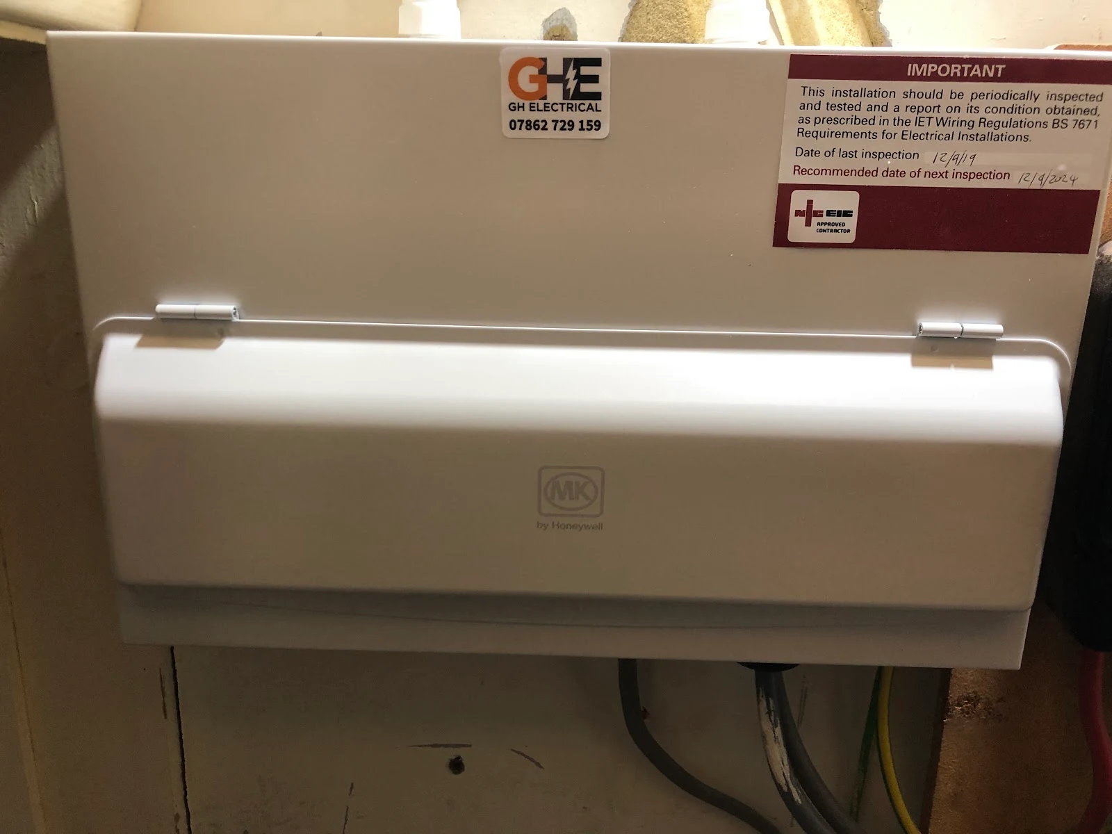 GH Electrical project — Checkatrade gallery