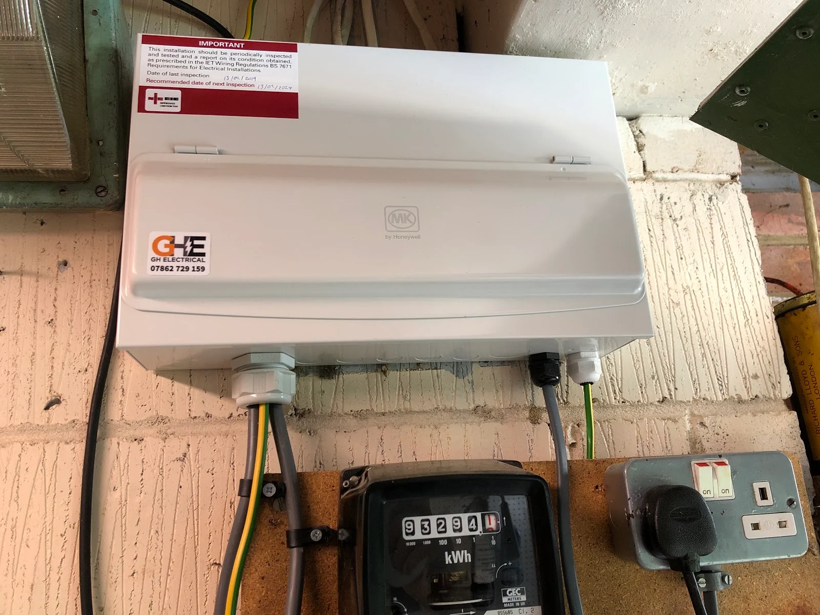 GH Electrical project — Checkatrade gallery