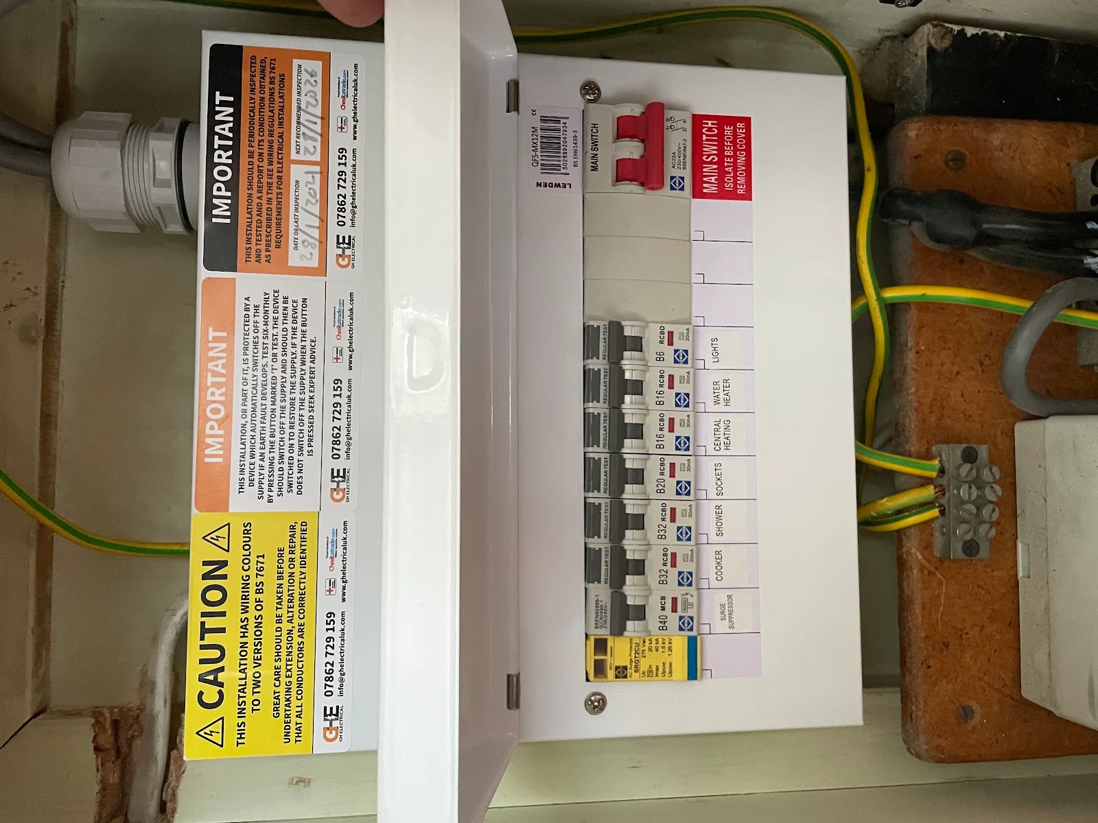 GH Electrical project — Checkatrade gallery