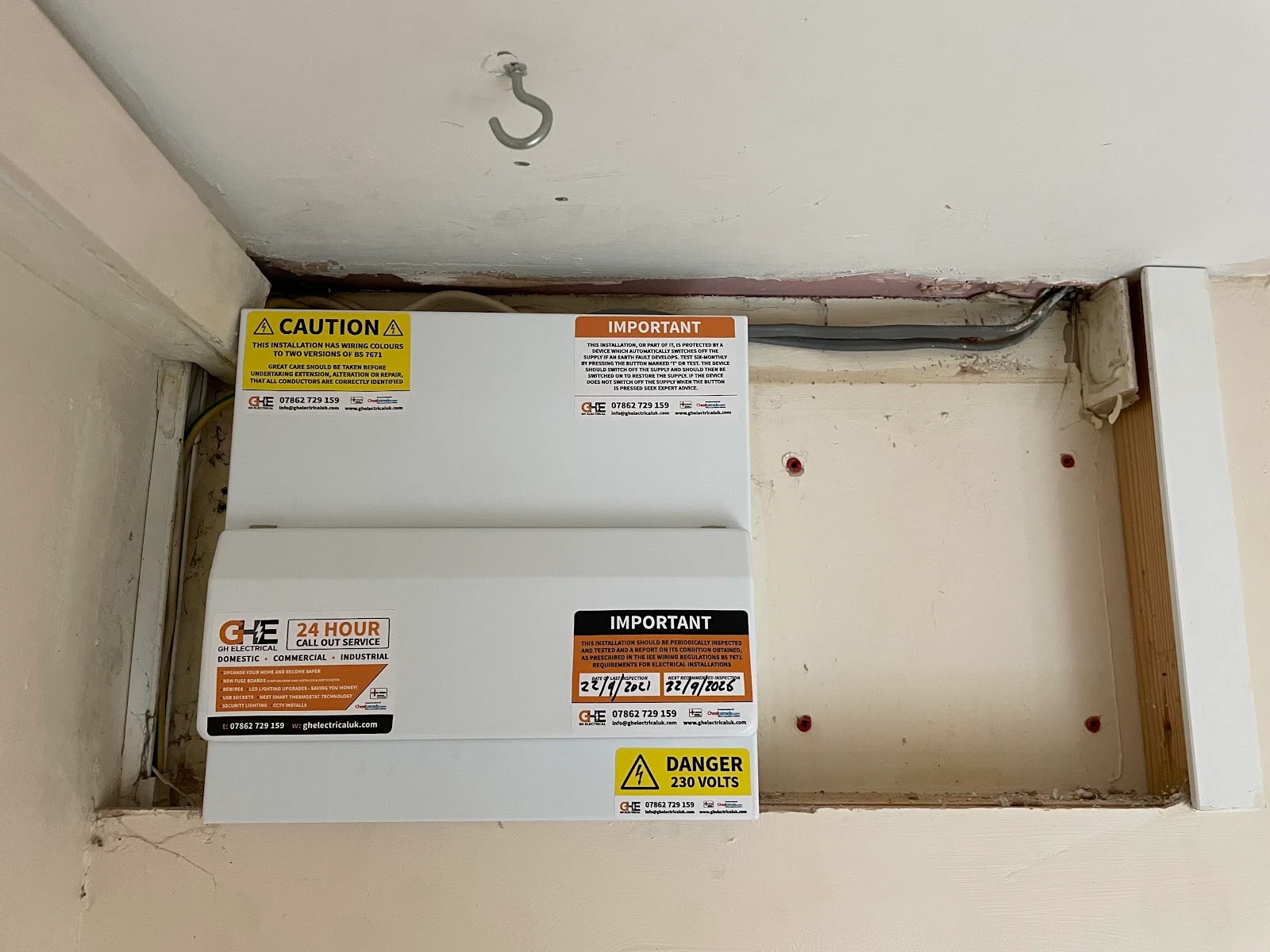 GH Electrical project — Checkatrade gallery